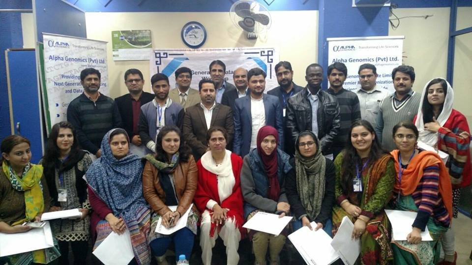 Alpha Genomics and Next Gen. Solutions cordially thank to Prof. Dr Bushra Mirza for her gracious presence to conclude NGS training — photograph 2